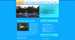 Desktop Screenshot of canardaviation.com