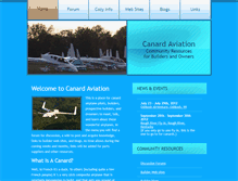 Tablet Screenshot of canardaviation.com